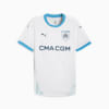 Olympique de Marseille 24/25 Authentic Home Jersey Men, PUMA White-Bleu Azur, small