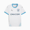 Olympique de Marseille 24/25 Home Men's Jersey, PUMA White-Bleu Azur, small-AUS