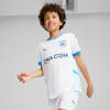 Olympique de Marseille 24/25 Home Jersey Youth, PUMA White-Bleu Azur, small