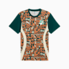 Ivory Coast 2025 Pre-match Jersey Men, Dark Myrtle-Rickie Orange, small