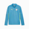 Manchester City Quarter-Zip Training Top Youth, Magic Blue-Yellow Glow, small