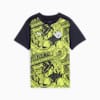 Maglia a maniche corte pre-partita Manchester City per ragazzi, Yellow Glow-Magic Blue, small