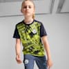Camiseta prepartido Manchester City de manga corta juvenil, Yellow Glow-Magic Blue, small