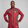 Morocco Pre-match Woven Jacket Men, Intense Red-Archive Green, small