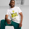 T-shirt ftblCulture RC Lens Homme, PUMA White-PUMA Black-Pelé Yellow, small