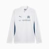 Olympique de Marseille Quarter-Zip Training Top Men, PUMA White-Ocean Tropic, small