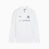 Olympique de Marseille Quarter-Zip Training Top Youth, PUMA White-Ocean Tropic, small