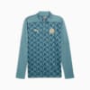 Olympique de Marseille Pre-match Quarter-Zip Top Men, Bold Blue-Ocean Tropic, small