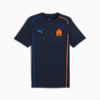 Olympique de Marseille Casuals T-Shirt Herren, Club Navy-Fluro Orange Pes-Ultra Blue, small