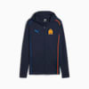 Olympique de Marseille Casuals Hooded Jacket Men, Club Navy-Fluro Orange Pes-Ultra Blue, small