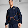 Olympique de Marseille ftblSTATEMENT Track Jacket, Club Navy-Fluro Orange Pes, small