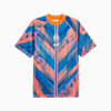 Olympique de Marseille ftblSTATEMENT Retro Jersey Men, Fluro Orange Pes-Racing Blue, small