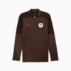 FC St. Pauli Quarter-Zip Training Top Men, Dark Chocolate-PUMA Red, small