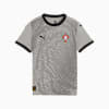 Maillot de gardien de but à manches courtes Portugal 2025 Enfant et Adolescent, Smokey Gray-PUMA Black, small