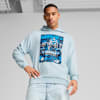 Olympique de Marseille ftblNRGY+ Hoodie Men, Frosted Dew-PUMA Navy, small