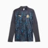Męska bluza przedmeczowa z zamkiem 1/4 Olympique Marsylia, Galactic Gray-Puma Team Gold, small