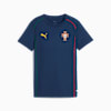 T-shirt Portugal Casuals Enfant et Adolescent, Persian Blue-Sunny Yellow, small
