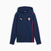Portugal Casuals Full-Zip Hooded Youth Jacket, Persian Blue-Sunny Yellow, small-AUS