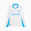 Olympique de Marseille 25/26 Long Sleeve Home Jersey Men, PUMA White-Bleu Azur, small