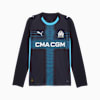 Olympique de Marseille 25/26 Long Sleeve Away Jersey Men, New Navy-Luminous Blue, small