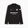 Manchester City 25/26 Long Sleeve Away Jersey Men, PUMA Black, small