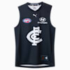 Carlton Football Club 2025 Men's Replica Home Guernsey, Dark Navy-PUMA White-CFC, small-AUS