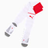 Chaussettes PUMA blanches, taille adulte, avec détails rouges et logo de la marque.