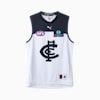 Carlton Football Club 2025 Youth Replica Clash Guernsey, PUMA White-Dark Navy-CFC Clash, small-AUS