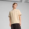 Borussia Dortmund MMQ Striped Tee Men, Granola-Alpine Snow, small
