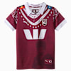 QLD Maroons 2025 Replica Indigenous Jersey - Youth 8-16 years, Burgundy-PUMA White-QRL, small-NZL