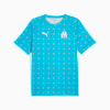 Olympique de Marseille Pre-match Jersey Men, Bleu Azur-PUMA White, small