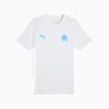 Olympique de Marseille FtblEssentials Tee Men, PUMA White-Bleu Azur, small