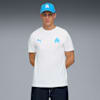 Olympique de Marseille FtblEssentials T-shirt voor heren, PUMA White-Bleu Azur, small
