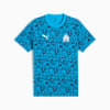 Olympique de Marseille FtblCulture All-Over Print Tee Men, Bleu Azur-New Navy, small