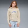 Olympique de Marseille FtblCulture Hoodie Teenager, Desert Dust-Vivid Blue, small