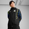 Olympique de Marseille FASTER Woven Jacket Men, PUMA Black-Yellow Alert, small