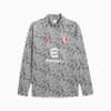 AC Milan Pre-match Men's Quarter-Zip Top, Smokey Gray-PUMA White, small-AUS