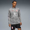 AC Milan Pre-match Men's Quarter-Zip Top, Smokey Gray-PUMA White, small-AUS