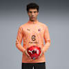 AC Milan Pre-match Quarter-Zip Top Men, Pink Fruit-Sunny Yellow, small