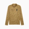 Top da training con zip corta LC Rens da uomo, Matte Gold-PUMA Black, small