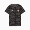 T-shirt con stampa integrale AC Milan FtblCulture per ragazzi, PUMA Black-For All Time Red, small