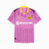 KIDSUPER x BORUSSIA DORTMUND Authentic Jersey Men, Mauve Pop-Faster Yellow, small