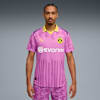 KIDSUPER x BORUSSIA DORTMUND Authentic Jersey Men, Mauve Pop-Faster Yellow, small