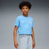 Manchester City FtblEssentials Tee Youth, Team Light Blue-PUMA White, small