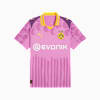 KIDSUPER x BORUSSIA DORTMUND Jersey Men, Mauve Pop-Faster Yellow, small