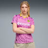 KIDSUPER x BORUSSIA DORTMUND Jersey Women, Mauve Pop-Faster Yellow, small