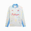 KIDSUPER x FC RED BULL SALZBURG Retro shirt met lange mouwen voor heren, Frosted Ivory-PUMA Red, small