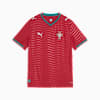 Portugal Home Big Kids' Soccer Jersey, Club Red-Green Lagoon, small
