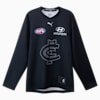 Carlton Football Club 2025 Men's Replica Throwback Long Sleeve Guernsey, Dark Navy-CFC, small-AUS