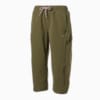 Quần dệt nữ dáng lửng 3/4, burnt olive, small-VNM